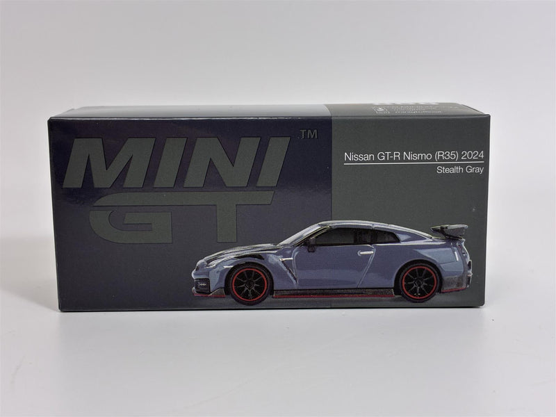 Nissan GT-R Nismo R35 2024 Stealth Grey RHD 1:64 Scale Mini GT MGT00868R