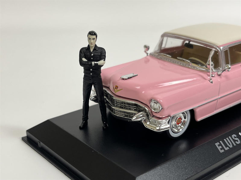 Elvis Presley 1955 Cadillac Fleetwood S 60 and Figure 1:43 Greenlight 86436