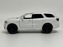 Dodge Durango SRT Pull Back & Go White With Black Stripes LHD 1:36 Tayumo 36145222