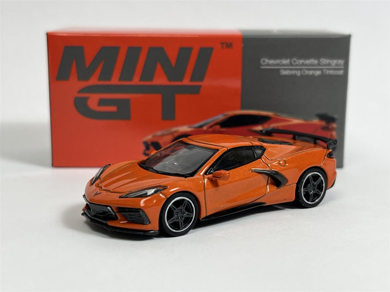 Chevrolet Corvette Stingray 2020 Sebring Orange Tintcoat RHD 1:64 Mini GT MGT00227R