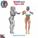 Trackside Unpainted Figures Female Car Washers x 3 Scenery Set 121 1:32 Wasp