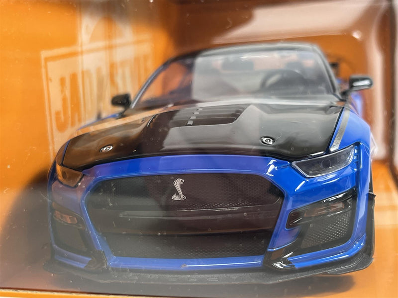 Ford Mustang Shelby GT500 2020 Blue Big Time Muscle 1:24 Scale Jada 33881
