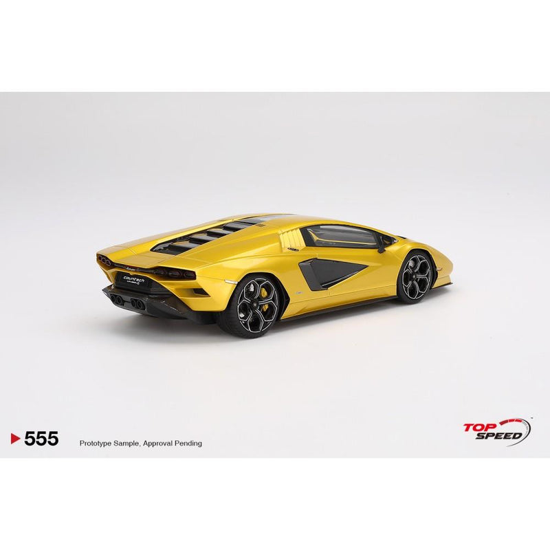 Lamborghini Countach LPI 800-4 New Giallo Orion 1:18 Scale Topspeed TS0555
