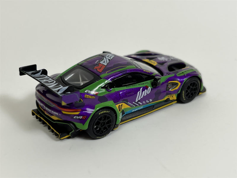 Pop Race 1:64 Aston Martin GT3 Purple - EVA RT TEST TYPE-01 - PR64-19