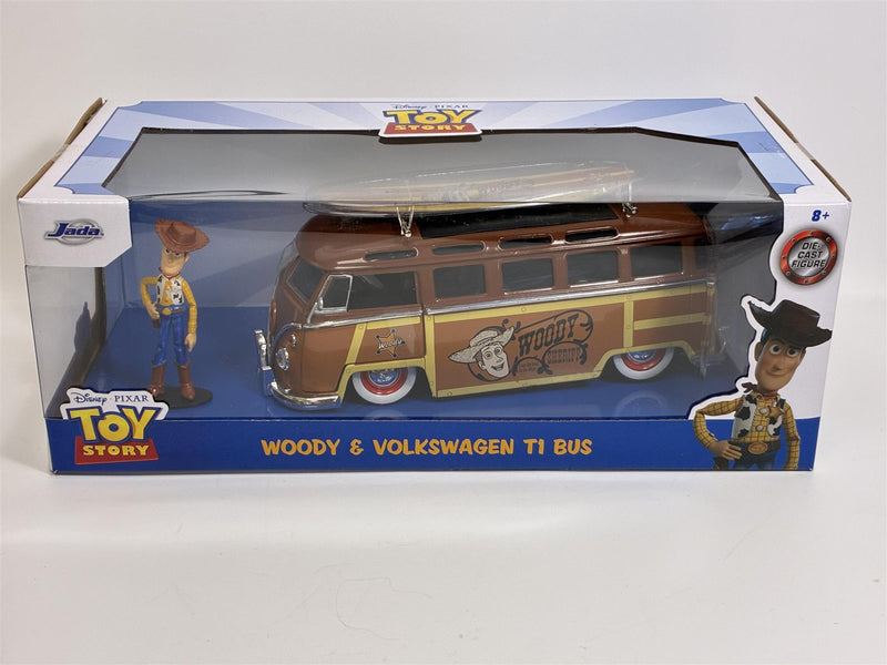 Toy Story Woody Figure and Volkswagen T1 Bus 1:24 Jada 253155000