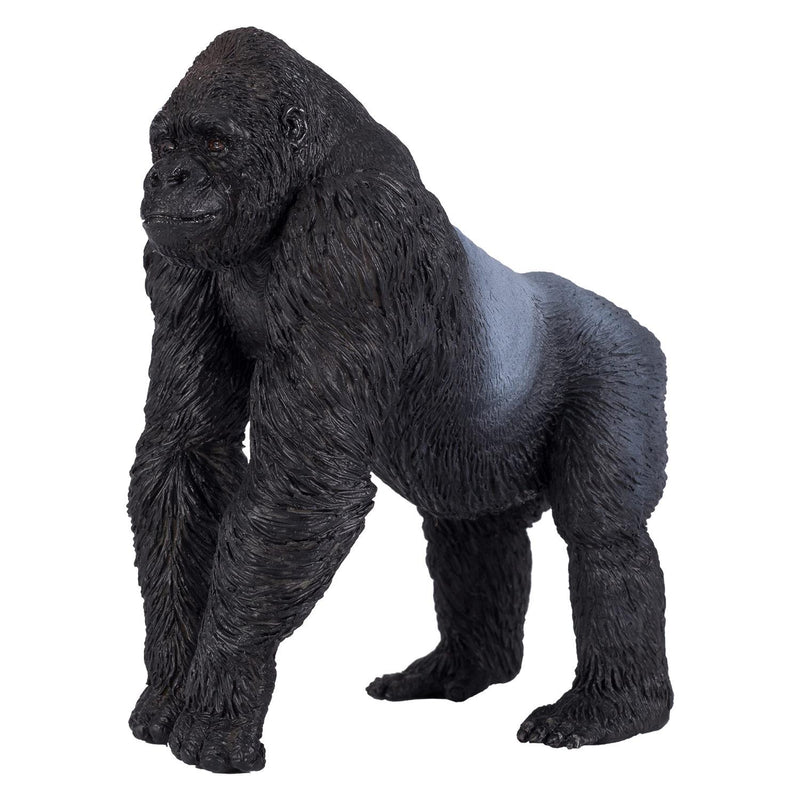 Gorilla Male Silverback Wildlife Toy Figure 8.5 cm Height Approx Mojo Fun 381003