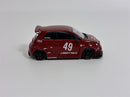 LB Works Abas Works Abarth 595 Red RHD 1:64 Scale Mini GT MGT00963R