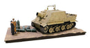 a model of a tank with bullets on a white background