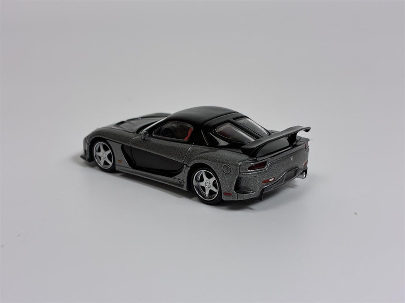 Mazda RX-7 VeilSide Fortune7 Grey LHD 1:64 Scale Mini GT MGT01057L