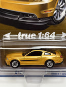 2012 Ford Mustang GTCS Yellow Blaze 1:64 Scale Autoworld AW64372B