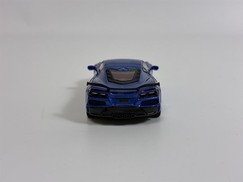 Chevrolet Corvette Z06 2023 Elkhart Lake Blue Metallic RHD 1:64 Mini GT MGT00892R