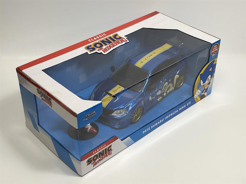 Sonic The Hedgehog Figure and 2012 Subaru Impreza WRX STI 1:24 Jada 35871