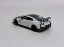 Nissan GT-R Nismo R35 2024 Brilliant White Pearl RHD 1:64 Mini GT MGT01045R