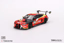 a red and yellow race car
