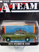 The A Team 1977 Plymouth Fury US Army Police Chase Model 1:64 Greenlight 44865A