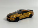 LB Works Ford Mustang LB Gold RHD 1:64 Scale Mini GT MGT00847R
