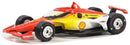 a toy race car with a shell logo