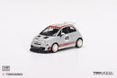 a small toy car with numbers and a red stripe