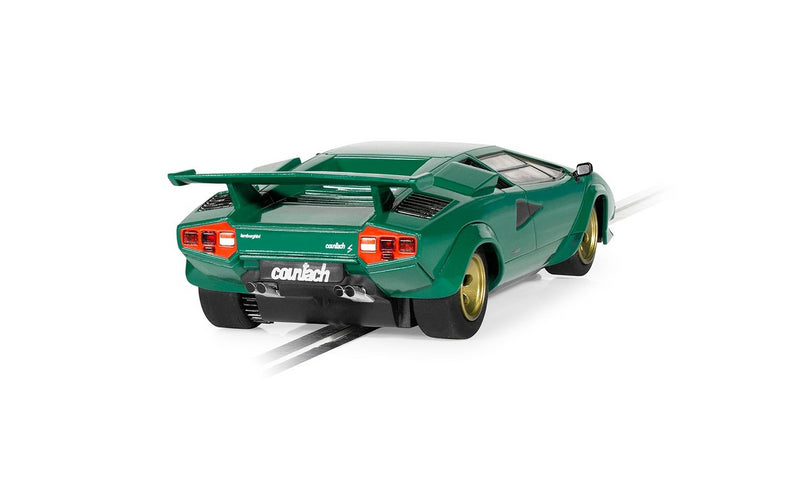 Lamborghini Countach Green Classic Street 1:32 Scale Scalextric C4500