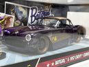 Batgirl Figure and 1957 Chevy Corvette Purple 1:24 Scale Jada 253255007