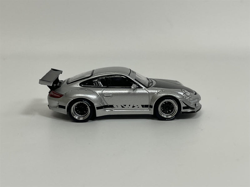 Porsche RWB 997 Silver 1:64 Scale Pop Race PR640130