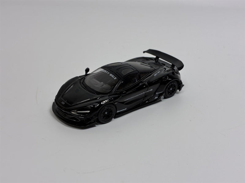 McLaren 720S LB Works Black LHD 1:64 Scale Mini GT MGT00777L
