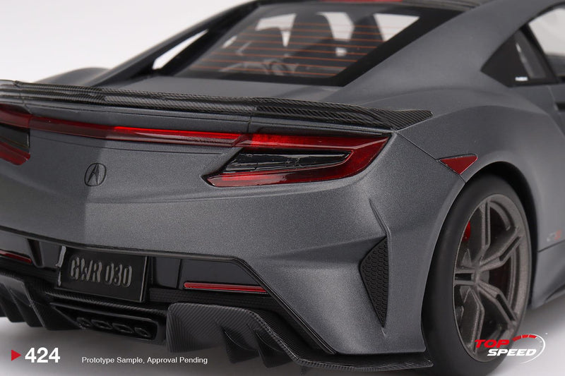 Acura NSX Type S 2022 Gotham Grey Matte 1:18 Scale TSM TS0424