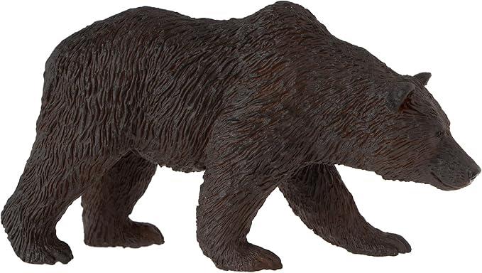 Grizzly Bear Wildlife Animal Toy Figure 11 cm Length Approx Mojo Fun 387216