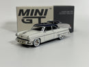 Lincoln Capri 1954 Artic White Atlantic Blue LHD 1:64 Mini GT MGT00631L