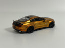 LB Works Ford Mustang LB Gold RHD 1:64 Scale Mini GT MGT00847R