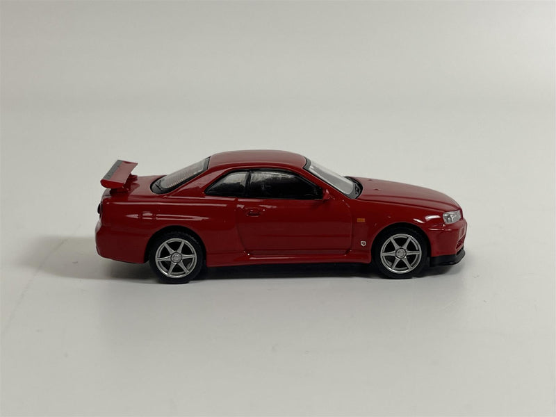 Nissan Skyline GT R R34 V Spec Active Red RHD 1:64 Mini GT MGT00796R