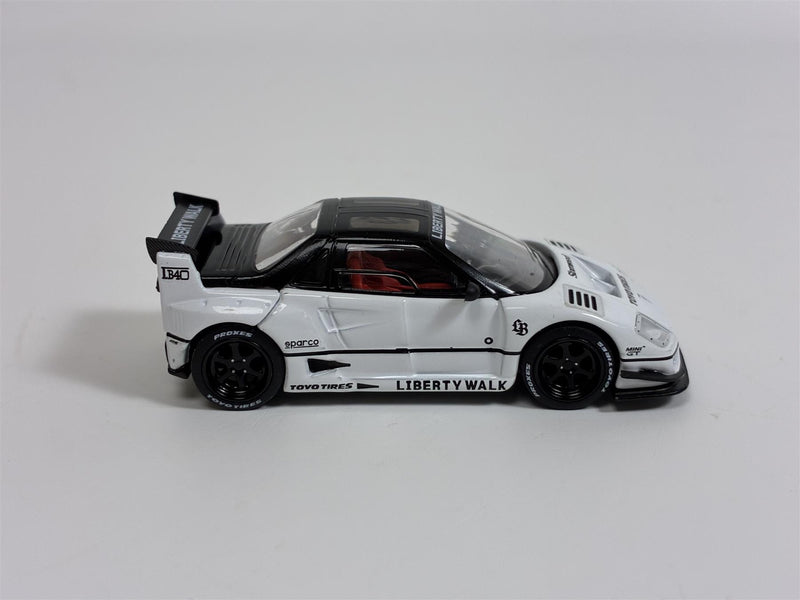 Mazda AZ-1 Liberty Walk LB40 2024 Tokyo Auto Salon White RHD 1:64 Mini GT MGT00953R