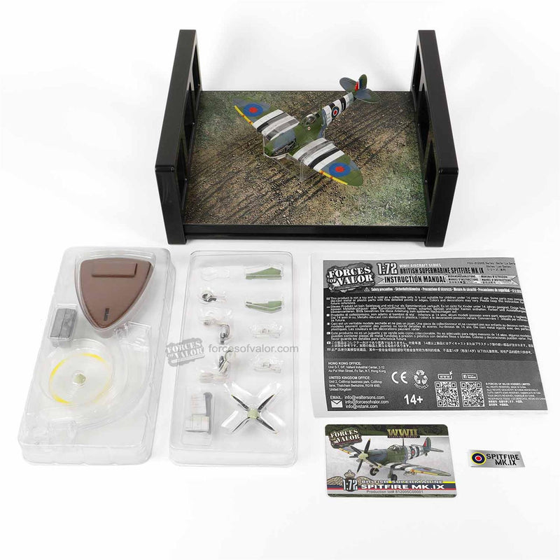 Supermarine Spitfire MK.IX RAF Normandy 1944 1:72 Scale Forces of Valor  812005C