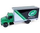 a green and black toy truck