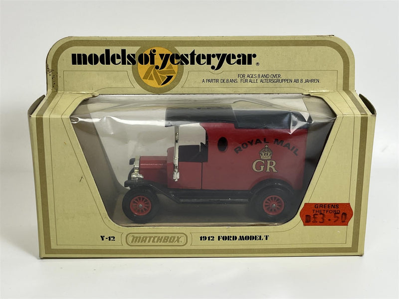 Ford Model T 1912 Royal Mail GR 1:35 Models of Yesteryear Matchbox Y12D S7