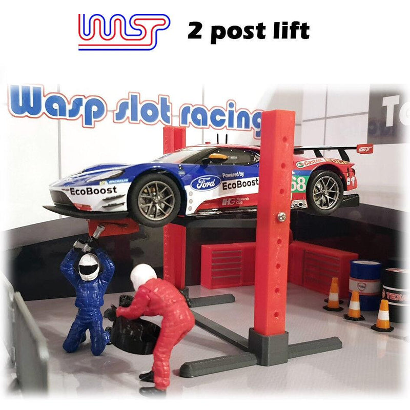 Slot Car Garage Pit Scenery Post Lift Black 1:32 Scale Slot Car Track Scenery Wasp