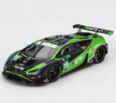 a green and black race car