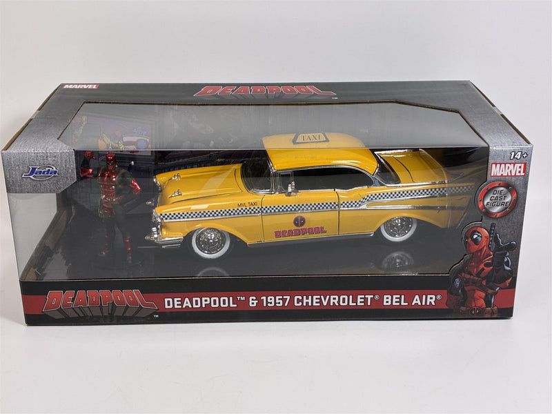 Deadpool 1957 Chevrolet Bel Air and Dealpool Figure 1:24 Jada 30290