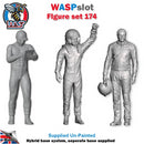 Trackside Unpainted Figures Scenery Display 3 x Assorted Racing People Set 174 New 1:32 Scale Wasp