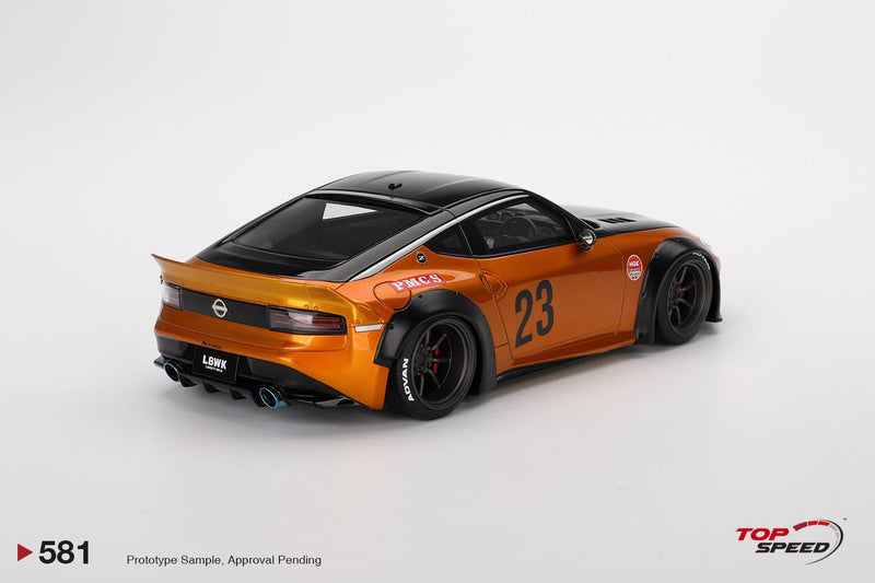 Nissan Z LB Nation Works LB Gold 1:18 Scale TSM TS0581