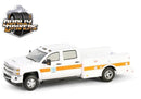 2016 Chevrolet Silverado 3500 HD Dually Service Bed Caltrans 1:64 Greenlight 46150C