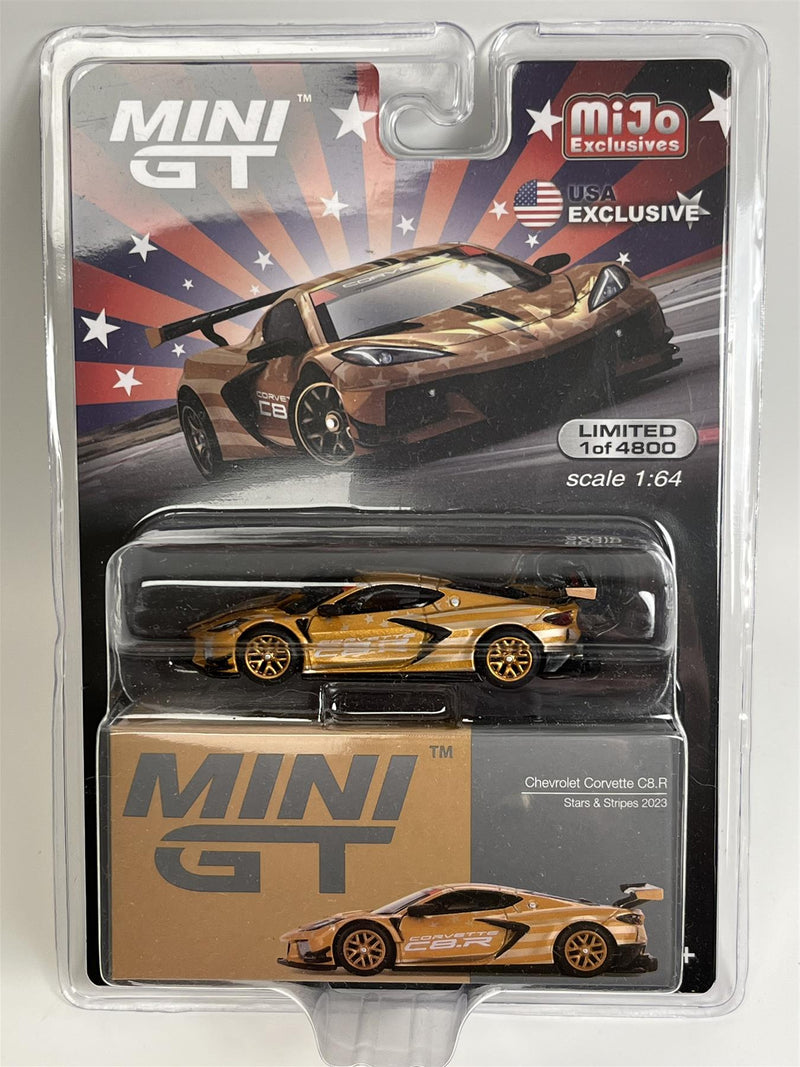 Chevrolet Corvette C8 R Stars and Stripes 2023 1:64 Mini GT MGT00548MJ