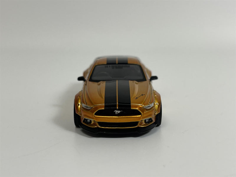 LB Works Ford Mustang LB Gold RHD 1:64 Scale Mini GT MGT00847R