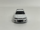 Nissan GT R R33 Nismo 400R White 1:64 Scale Pop Race PR640052