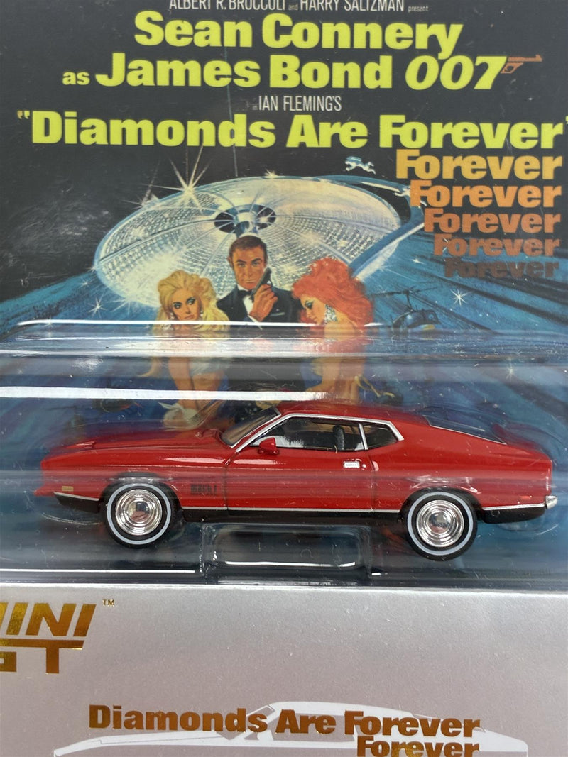 James Bond 007 Diamonds Are Forever Ford Mustang Mach 1 1:64 Mini GT MGT00905-007E
