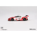 a red and white race car