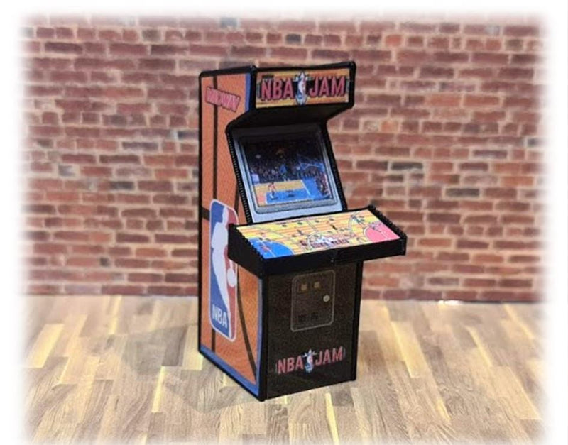 Arcade Machine NBA Jam 1:32 Track Side Scenery Pub Bar Game Retro WASP