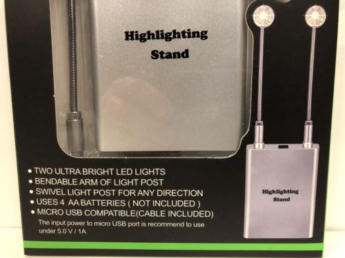 Bendable LED Light Stand Silver Triple 9 7001S NEW