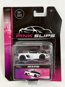 Audi R8 Spyder White 1:64 Scale Pink Slips Jada 213291000