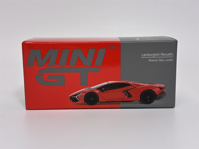 Lamborghini Revuelto Arancio Dac Lucido Red LHD 1:64 Mini GT MGT00774L